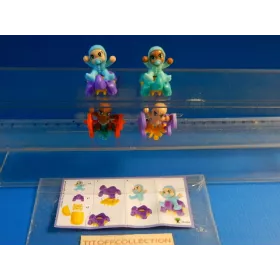 la serie de 4 Figurine Kinder infinimix  2015  avec 4 BPZ fs182a a fs183b