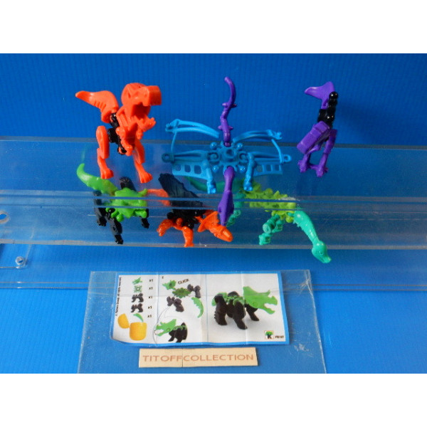 la serie de 6 Figurine Kinder infinimix  2015  avec 6 BPZ fs197 a fs202