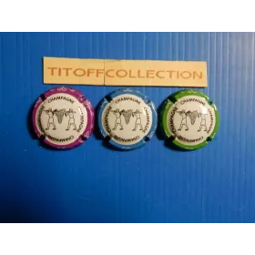la série de 3 capsules champagne générique les porteurs 2024-1276c a 1276e