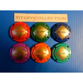 la série de 6 capsules champagne générique