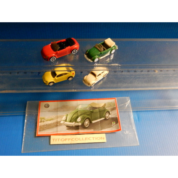 la serie de 4 Figurine Kinder voiture   2015  avec 4 BPZ fs234 a fs237