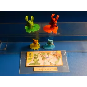 la serie de 4 Figurine Kinder mixart 2015 avec 4 BPZ fs052 a fs055