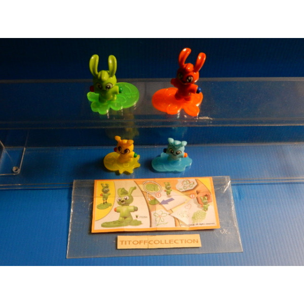 la serie de 4 Figurine Kinder mixart  2015  avec 4 BPZ fs052 a fs055