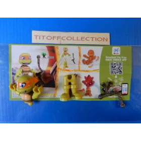 1 Figurine Kinder   minja turtles  Se-2017-2018 avec 1 BPZ se283