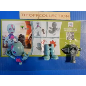1 Figurine Kinder minja turtles Se-2017-2018 avec 1 BPZ se286