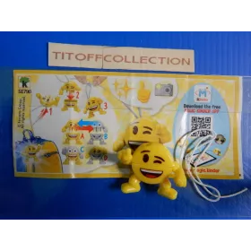 1 Figurine Kinder emoji emojoy  Se-2017-2018 avec 1 BPZ se790