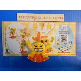 1 Figurine Kinder emoji emojoy  Se-2017-2018 avec 1 BPZ se788a