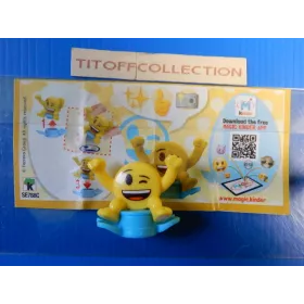 1 Figurine Kinder emoji emojoy  Se-2017-2018 avec 1 BPZ se788c