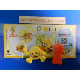 1 Figurine Kinder emoji emojoy  Se-2017-2018 avec 1 BPZ se793a