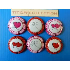 la série de 6 capsules champagne bigault roualet