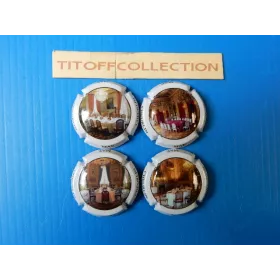 La série de 4 capsules de champagne cheulin conte de  salle de reception