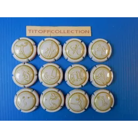 la série de 12 capsules champagne générique sport