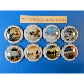 la série de 8 capsules champagne générique  8 juin 1944