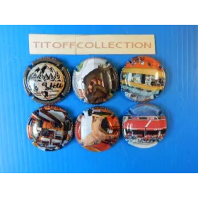 la série de 6 capsules champagne jean- pierre j 19 a 19e