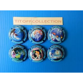 la série de 6 capsules de  champagne armand bruno (cendrillon)