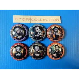 la série de 6 capsules champagne générique halloween 2024