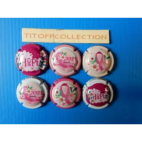 la série de 6 capsules champagne ponsart brochet (hope)