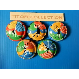 La série de 5 capsules de champagne générique (sport)