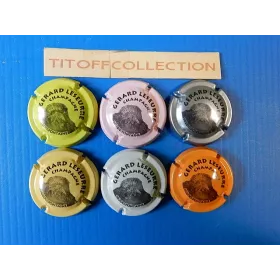 la série de 6 capsules de champagne leseurre gérard (14 a 14e)