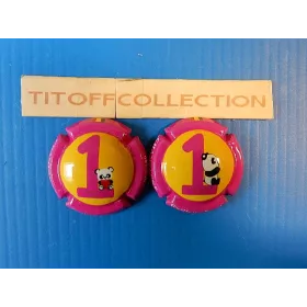 la série de 2 capsules champagne guillette - brest ( panda-aartrijke) 180ex