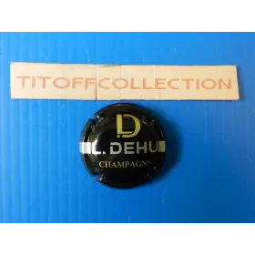 1 capsules de champagne dehu louis (noir,d or)