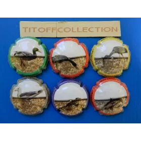 La série de 6 capsules de champagne sampers claude (no10 a 10e)