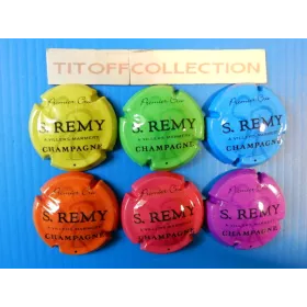 La série de 6 capsules de champagne remy stéphane