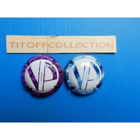 La série de 2 capsules de champagne vigier-perrot (initiales)