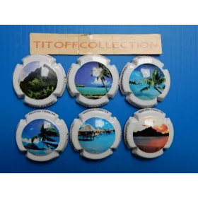 La série de 6 capsules de champagne guyot-plitt (iles)