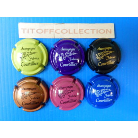 La série de 6 capsules de champagne COURTILLIER fabrice (notes de musique)