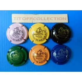 La série de 6 capsules de champagne comtes de bar (bateaux)