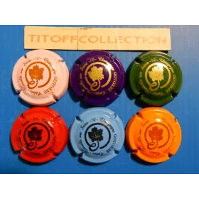 La série de 6 capsules de champagne gotorbe cédric (grappe)