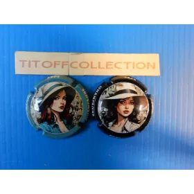 2 capsule de champagne générique jéroboam (femmes au chapeau 2024)