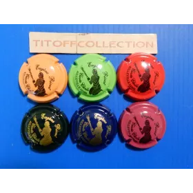 la série de 6 capsules de champagne rivot eugéne (cecile femme)