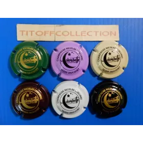 la série de 6 capsules de champagne leseurre nicolas (la colombelle)