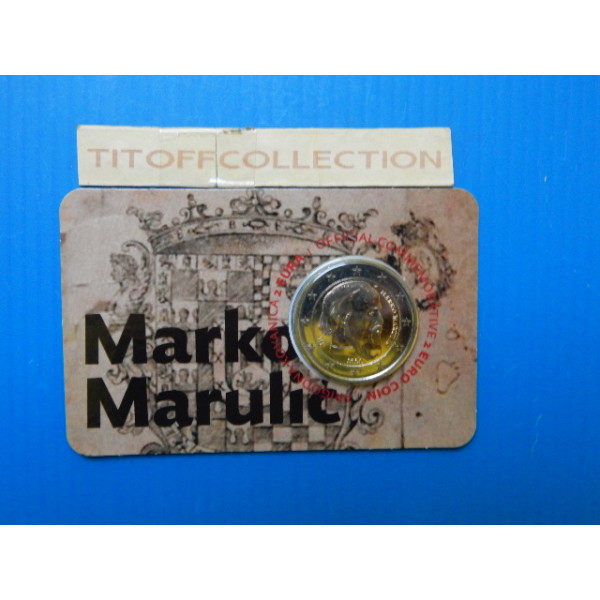 2 euros commemorative 2024  croatie marko marulic