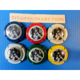 la série de 6 capsules  de champagne husson chantal (400 éme anniversaire )