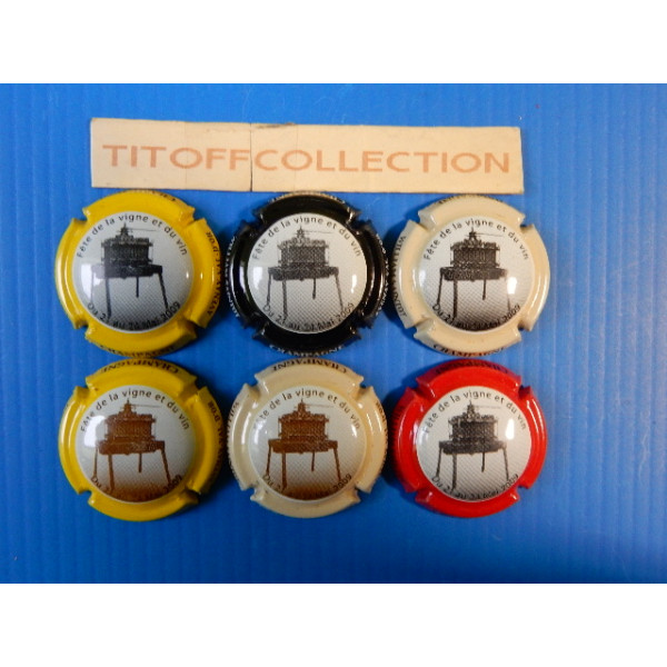 La série de 6 capsules de champagne SAINTOT WILLIAM (2009)