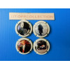 la série de 4 capsules  de champagne  barfontarc (contour créme )