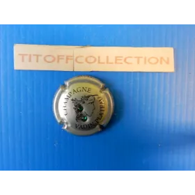 1 capsule de champagne vadin-plateau (cuvée aurélie avec strass 2 vert)