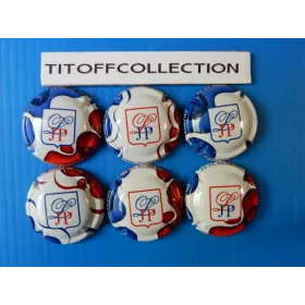 La série de 6 capsules de champagne lété jean pierre drapeau français (avril 2025