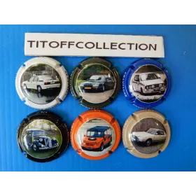 la série de 6 capsules champagne sonnet gillot citroen (a 14 a 14e)