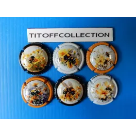 la série de 6 capsules champagne sampers claude abeilles (mai 2025)