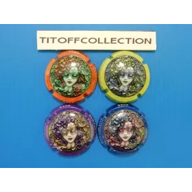 la serie de 4 capsule de champagne générique jéroboam (femmes juin 2025 )