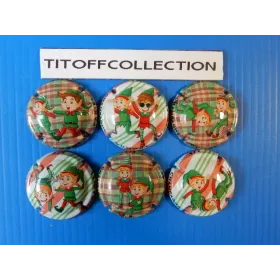 La série de 6 capsules de champagne dumont daniel (lutins juin 2025)