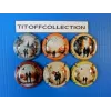 the series of 6 Rivot Eugéne champagne capsules (June 2025 pair)