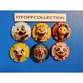 the series of 6 champagne capsules pessenet didier (june 2025)