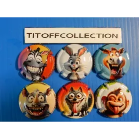 the series of 6 champagne capsules pessenet didier (june 2025)