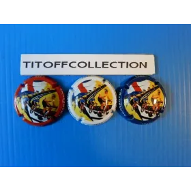 the series of 3 generic champagne capsules tour de france (July 2025)