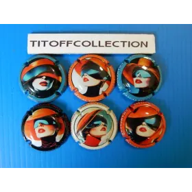 the series of 6 champagne capsules picard pascal (July 2025)